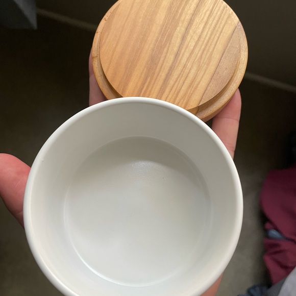 Crate & Barrel small ceramic canister - Picture 6 of 6